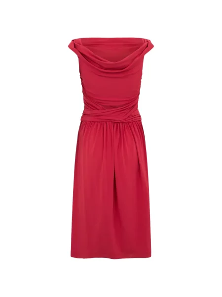 Rochie midi Alberta Ferretti roșu