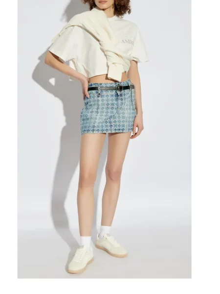 Fustă din denim Amiri albastru