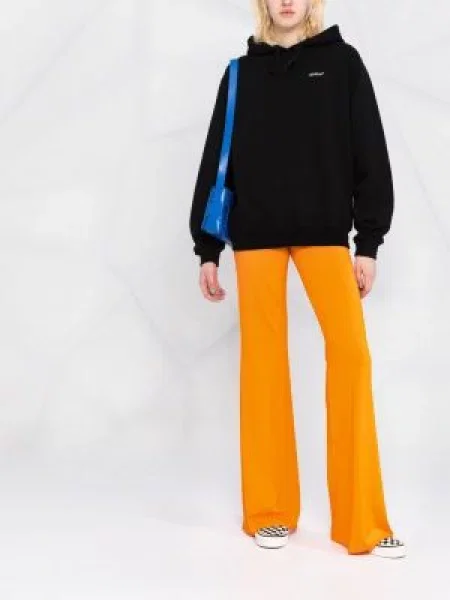 Mikina s kapucí Off-white s potiskem se stahovací šňůrkou