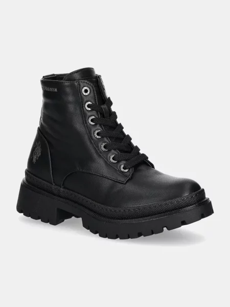 Боти U.S. Polo Assn. BYKER с равна подметка черно