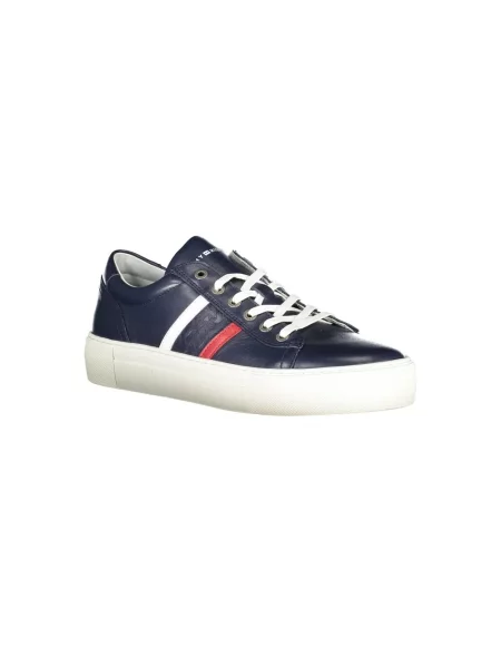 Trampki Tommy Hilfiger skórzane niebieskie