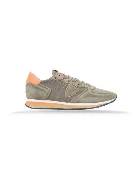 Sneakersy Philippe Model zamszowe zielone