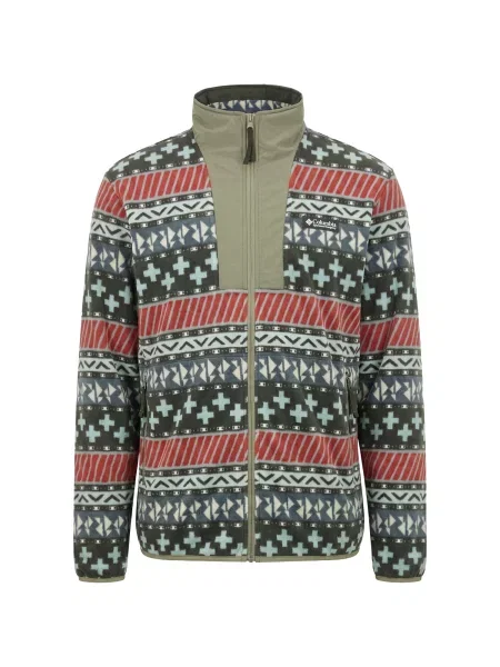 COLUMBIA Jachetă fleece funcțională Sequoia Grove™ II turcoaz / albastru fumuriu / verde roșu