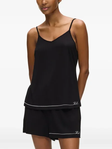 Pijamale Karl Lagerfeld negru