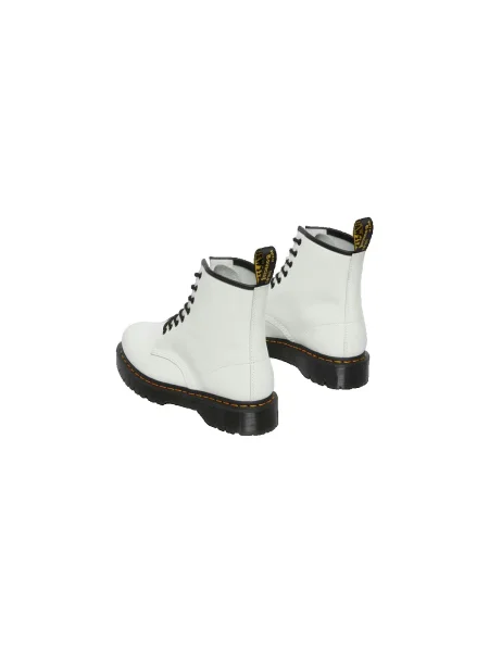 Botine Dr. Martens alb