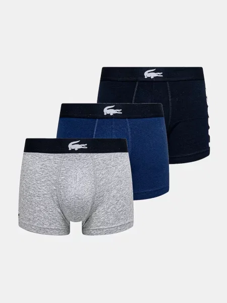 Lacoste boxeralsó 3 db sötétkék férfi fehér