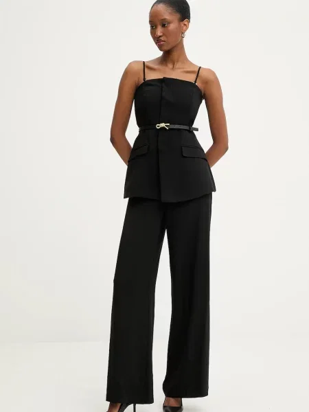 Answear.LAB salopeta cold shoulder negru