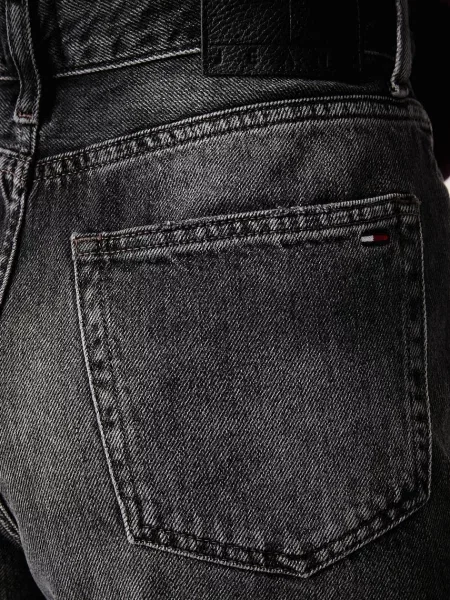 Tommy Jeans дънки mom fit дамски черно
