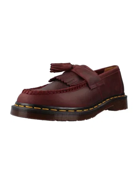 Półbuty Dr. Martens skórzane czerwone