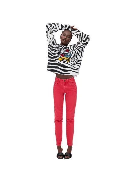 Pulover Desigual alb
