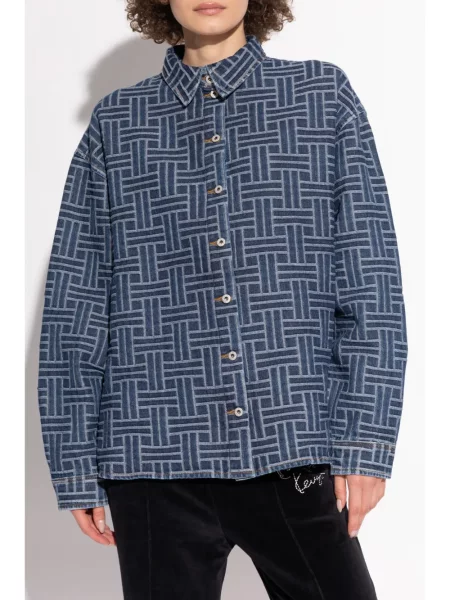 Риза Kenzo синьо