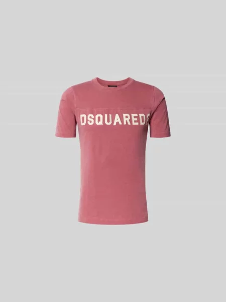 T-shirt Slim Fit z czystej bawełny Dsquared2