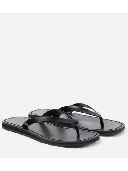 Chiloți tanga The Row din piele negru