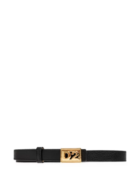 Cu centură curea Dsquared2 din piele negru