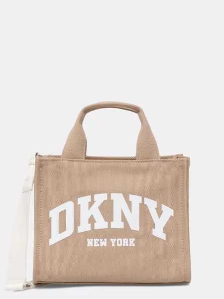 DKNY geantă crossbody pentru femei din bej