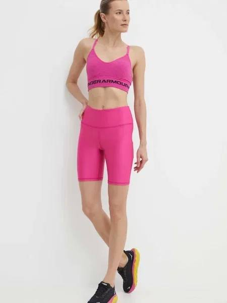 Kratke hlače za vadbo Under Armour roza