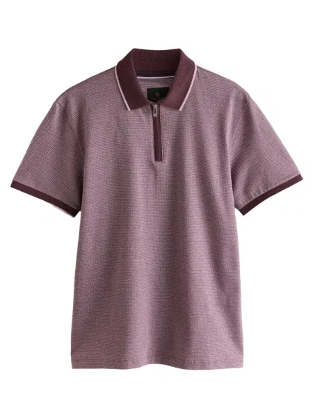 Next Majica Smart Quarter mauve / temno roza