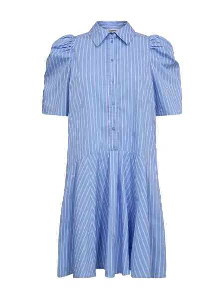 Co'couture Rochie tip bluză Mica albastru deschis alb