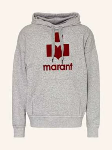 Isabel Marant Bluza Z Kapturem Miley grau szara
