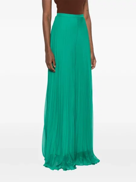 Pantaloni plisați Max Mara verde
