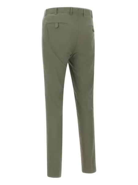 Pantaloni Devore plisate verde