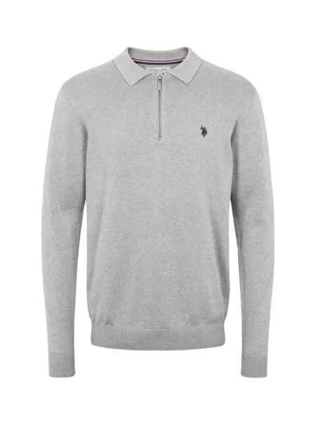 U.S. POLO ASSN. Pulover UMDave amestecat gri