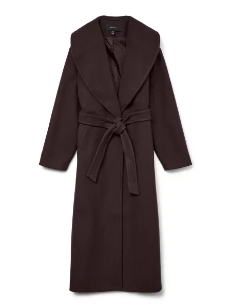 VERO MODA Palton de primăvară-toamnă VMANNE ciocolatiu