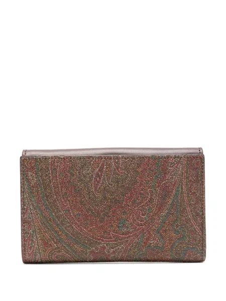 Raštuotas piniginė Etro su paisley raštu ruda