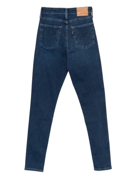 Blugi Levi's® cu imagine cu model leopard din piele negru