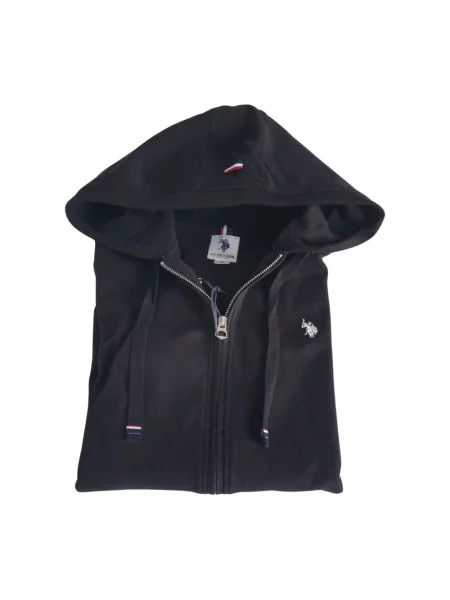 Koszulka polo U.s Polo Assn. z kapturem czarna