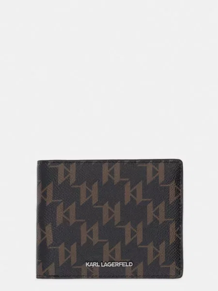 Peňaženka Karl Lagerfeld K/MONOGRAM hnedá