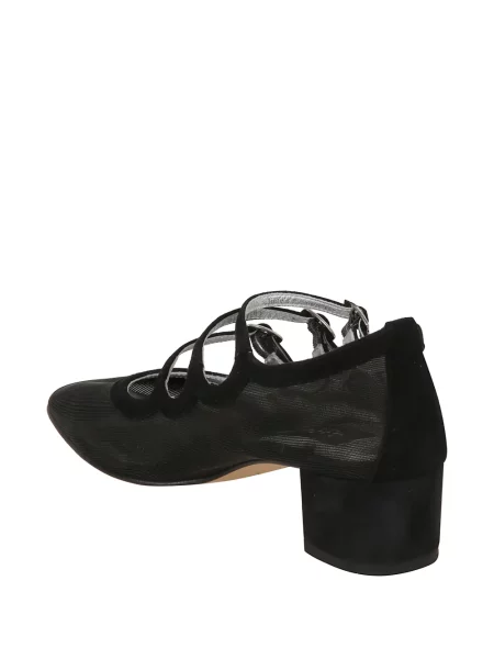 Pantofi cu toc Carel Paris cu bretele negru