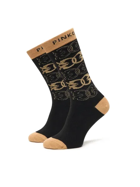 PINKO Șosete Lungi de Damă Monaco negru