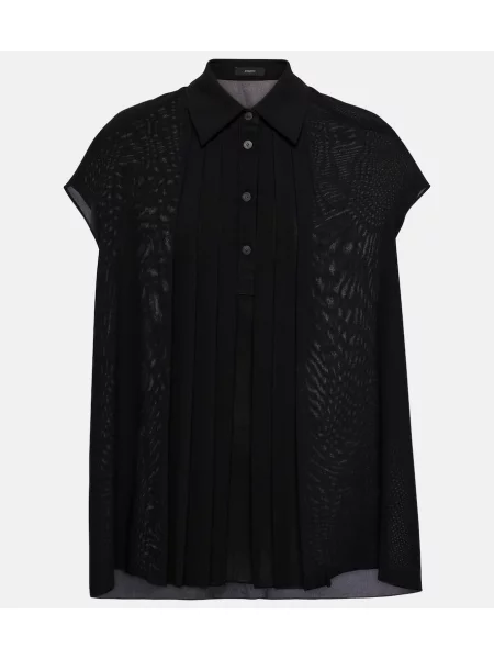 Bluză Joseph plisată negru