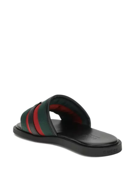 Sandale Gucci cu dungi negru