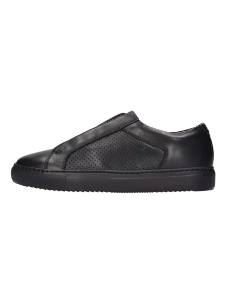Sneakersy Doucal's skórzane wsuwane niebieskie