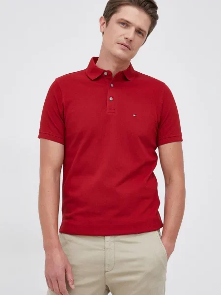 Tommy Hilfiger Polo czerwone