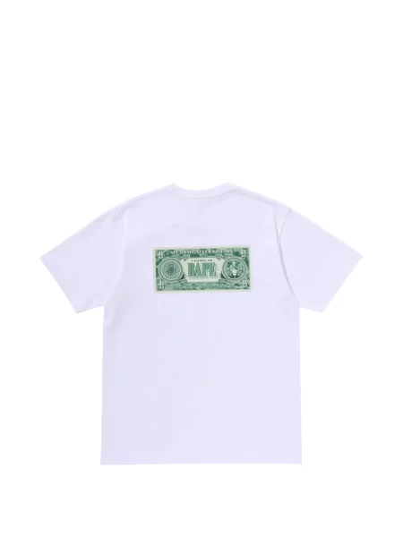 Tricou A Bathing Ape® cu imagine alb