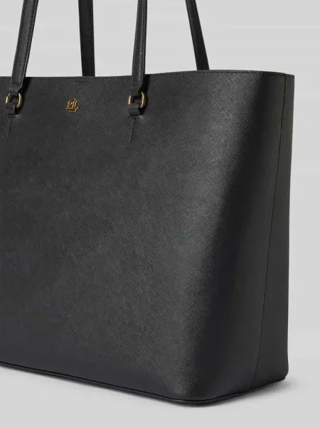 Lauren Ralph Lauren torebka skórzana czarny