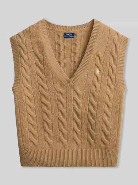 Sweter Polo Ralph Lauren wełniany beżowy
