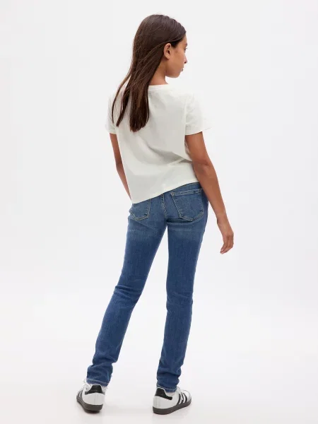 Pantaloni copii Gap alb