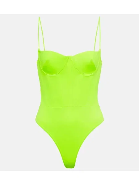 Top Alex Perry z gorsetem zielony