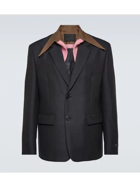 Costum Prada de lână de costum negru