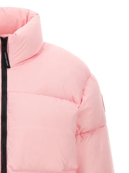 Matlasat geacă cu puf Canada Goose roz
