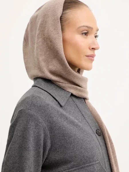 Шарф з додаванням кашеміру Marciano Guess AFRAH однотонний коричневий