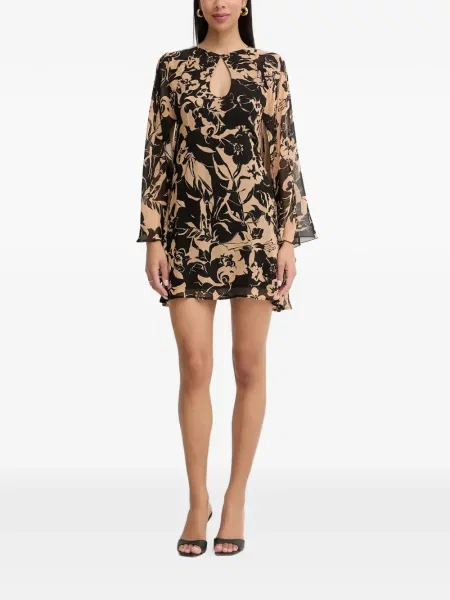 Rochie Simona Corsellini cu model floral cu imagine