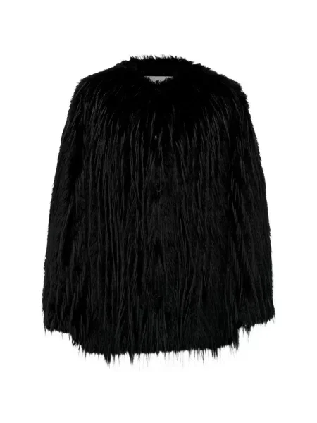 Palton de blană Loulou De Saison cu blană negru