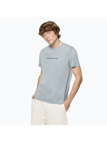 Tricou pentru bărbați Kaotiko Washed Good Things steel