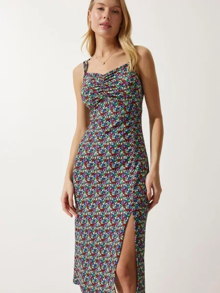 Rochie fără mâneci Happiness İstanbul roșu
