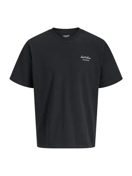 JACK & JONES Tricou JJEARCHIVE / alb negru